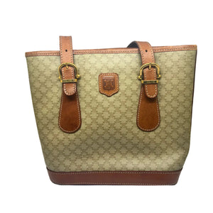 Vintage Celine Cabas en cuir beige