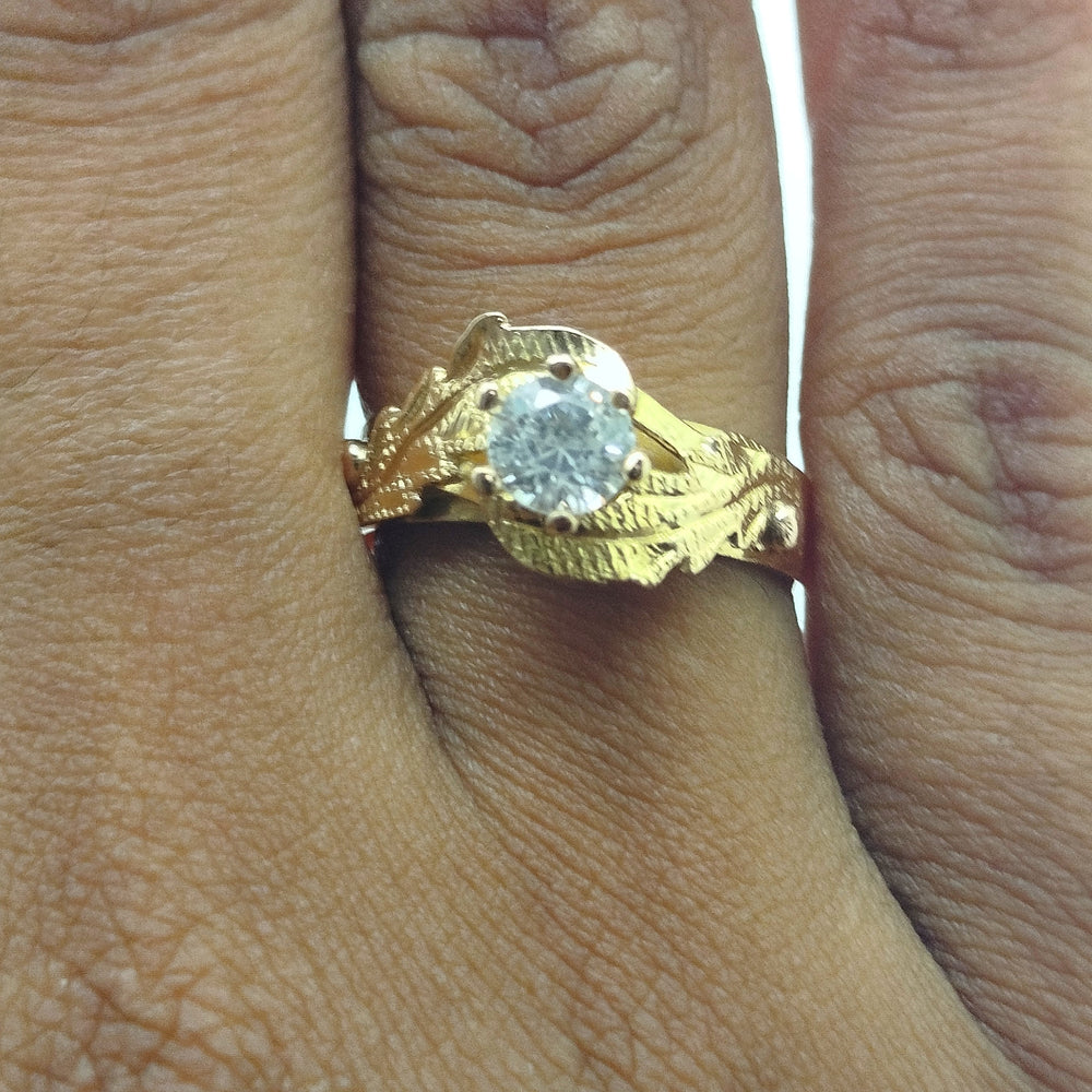 Bague en or jaune 18K - 3.39 Grs - Taille 55