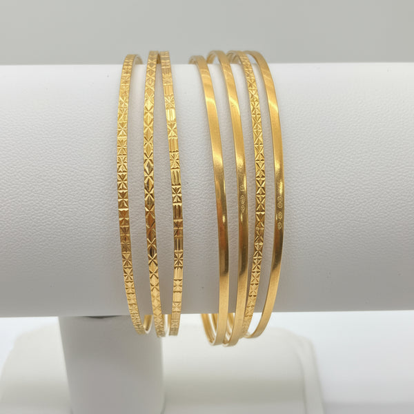Bracelet jonc en or jaune 18K -  31.16G