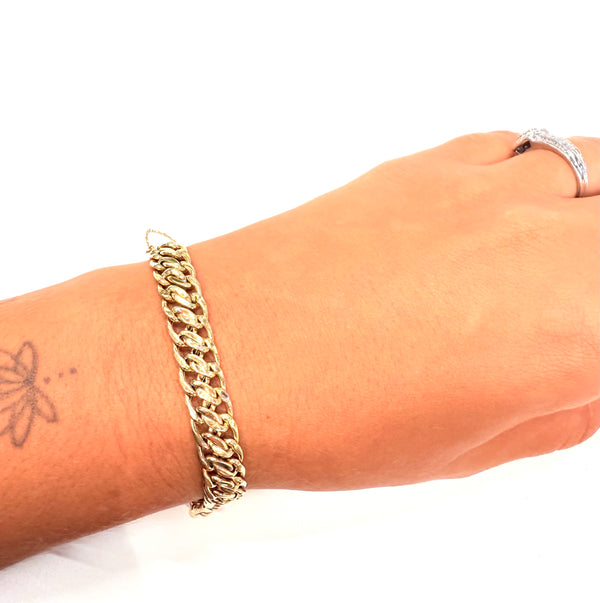 Bracelet maille russe en or 18k 11.58 Grs