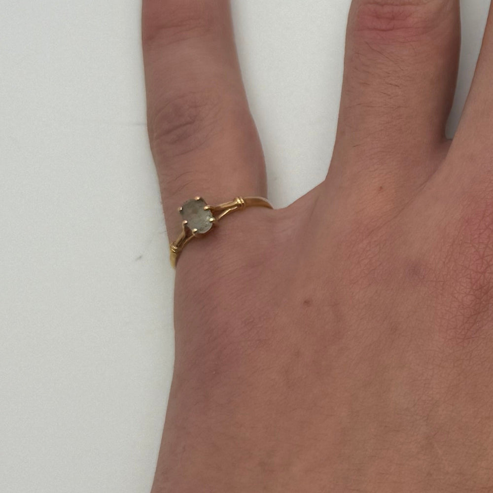 Solitaire en Or Jaune 18 K - Taille 51 - 1.2 G