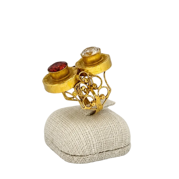 Bague en Or Jaune 21K - Taille 55 - 8.38G