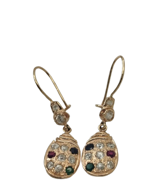Boucles d'oreilles en or rose 18K 3.48 Grs