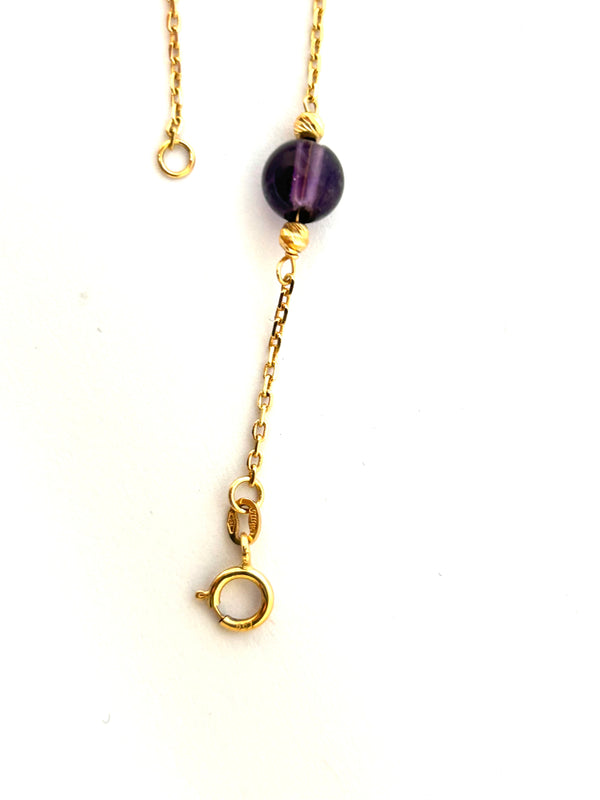 Bracelet Améthyste Or Jaune 18k