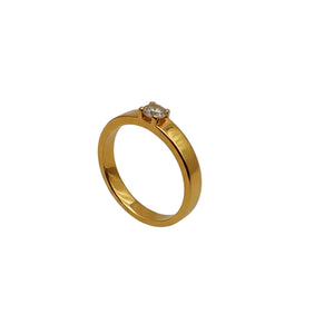 Solitaire en Or Jaune 18k - 4.23 G