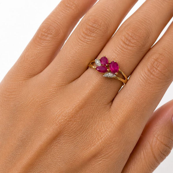 Bagues en  Or jaune 18K - 1.74 Grs - Taille 53