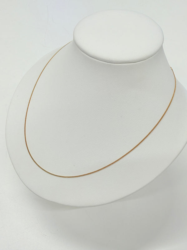 Collier Chaîne en Or Jaune 18k Maille Forçat
