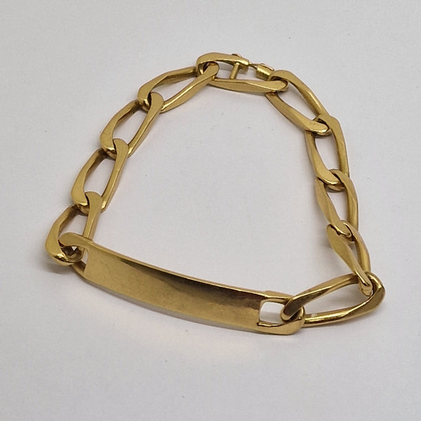 Bracelet Gourmette Or Jaune 18k 34.21 Grs