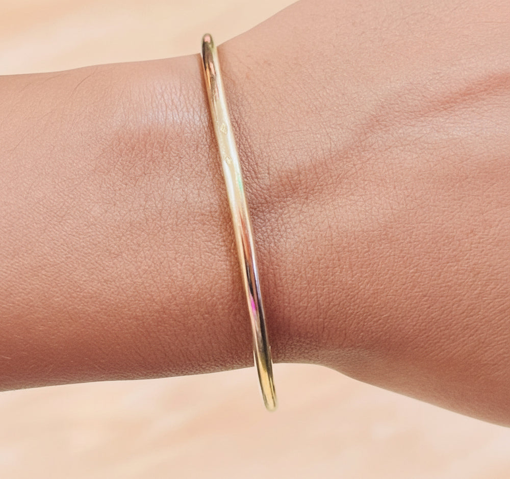 Bracelet Jonc en Or Jaune 18K - 19.27g