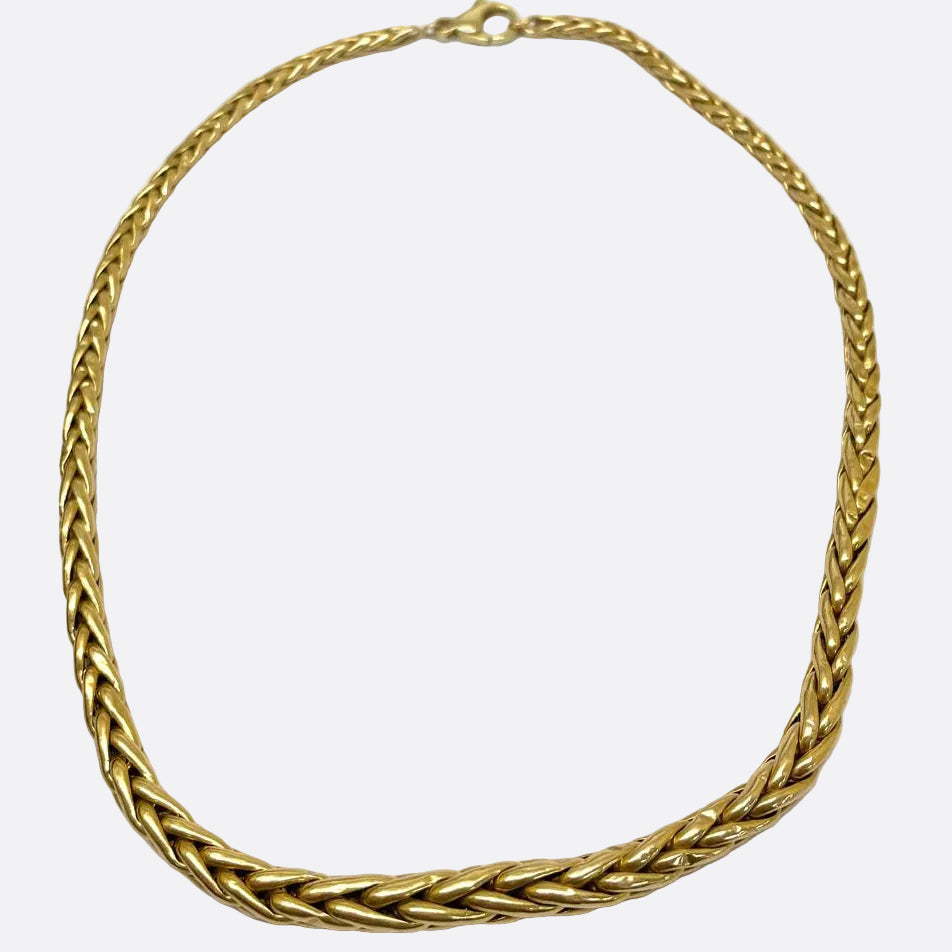 Collier Princesse en Or Jaune 18K - 42.5cm - 21.38gr
