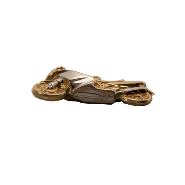 Pendentif Moto en Or Jaune 18k - 1.5 G