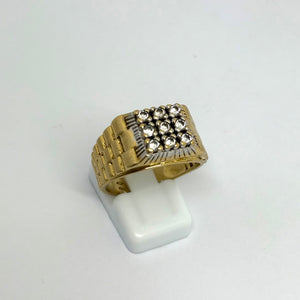 Bague Chevalière OR Jaune 18 K - Taille 60 - 9.71 G