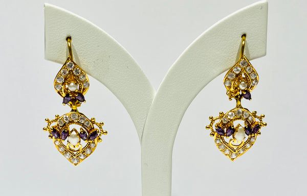 Boucles d'oreilles en or jaune 22K - 6.57 Grs