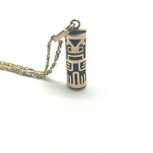 Pendentif en Or Jaune TIKI Porte Bonheur 18K