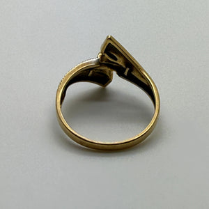 Bague Solitaire en Or Jaune 18K - Taille 54