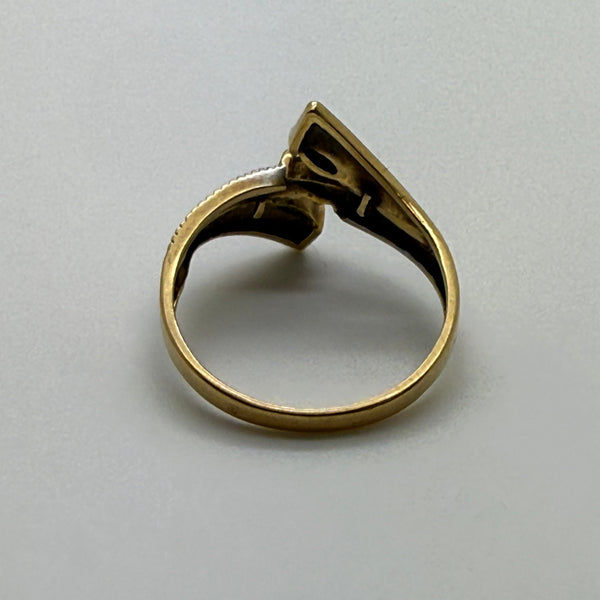 Bague Solitaire en Or Jaune 18K - Taille 54