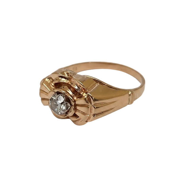 Bagues en Or Jaune 18 Carats avec Oxyde