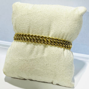 Bracelet Maille Américaine Or Jaune 18K