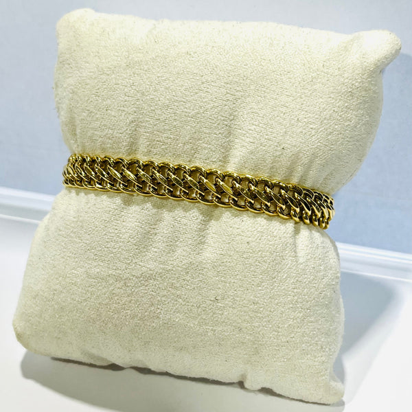 Bracelet Maille Américaine Or Jaune 18K