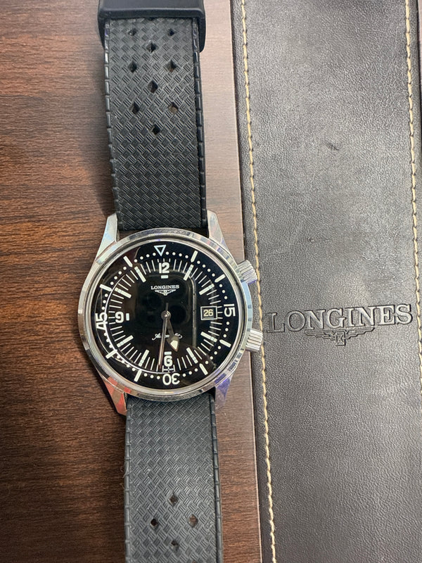 Montre Longines Legend Diver 1969, 2 Bracelets inclus