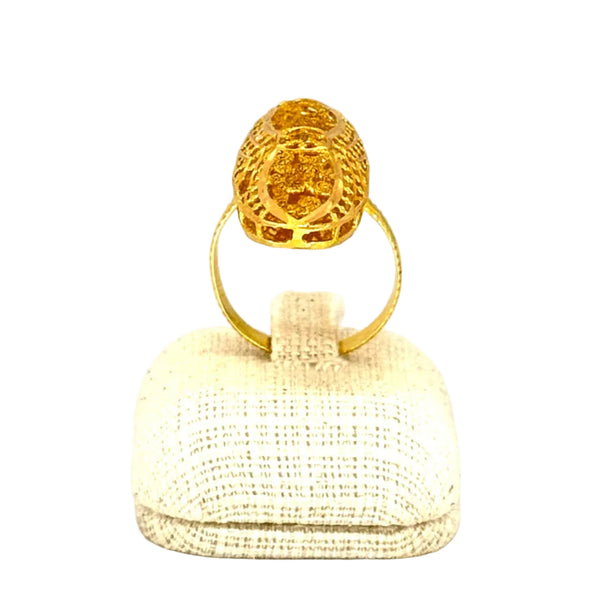 Bague ancienne en Or Jaune 21K - 3.70Grs - T55