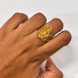 Bague Marquise Or Jaune 22K Taille-53