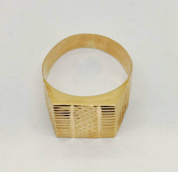 Chevalière en Or Jaune 18K 5.75 Grs - Taille 66