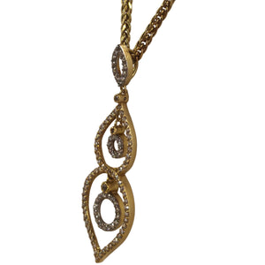 Collier Princesse avec Diamants en Or Jaune 18K