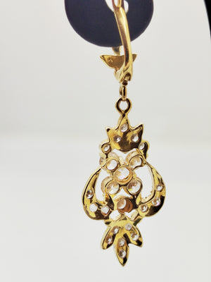 Boucles d'oreilles en Or jaune 18 carats - 10.31 grs