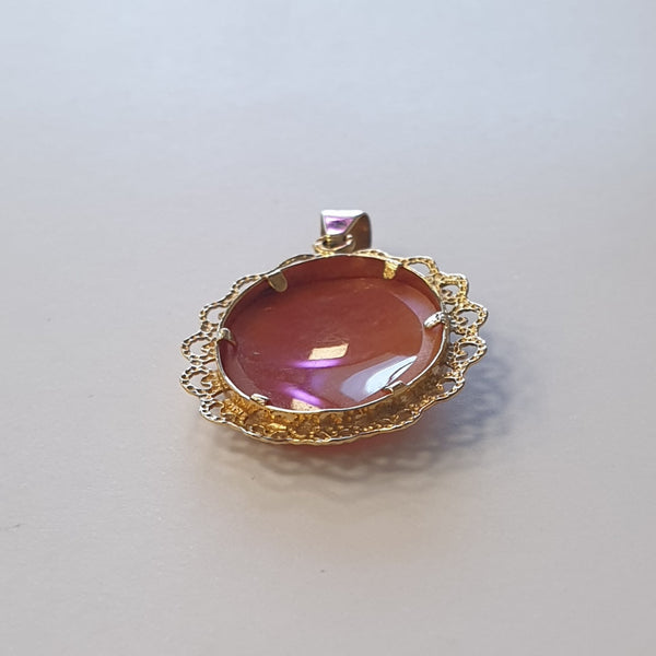 Pendentif camée en or Jaune 18K - 3.28 Grs
