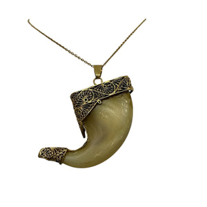 Pendentif Griffe de Félin en Or Jaune 18k - 12.12 G