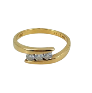 Bague en or jaune 18K Taille-56