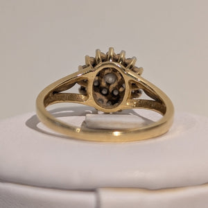 Bague Vintage en Or Jaune avec Diamants 18K