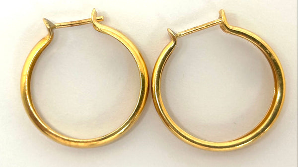Créoles en or jaune 18 K - 1.87 G