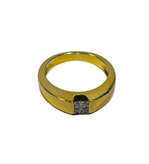 Bague en Or Jaune 18K - 6.46 Grs - Taille 51