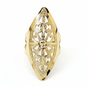 Bague Marquise Or Jaune 18k -  4.15 G