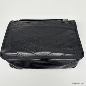 Saint Laurent - Sac Niki Medium en Cuir Noir