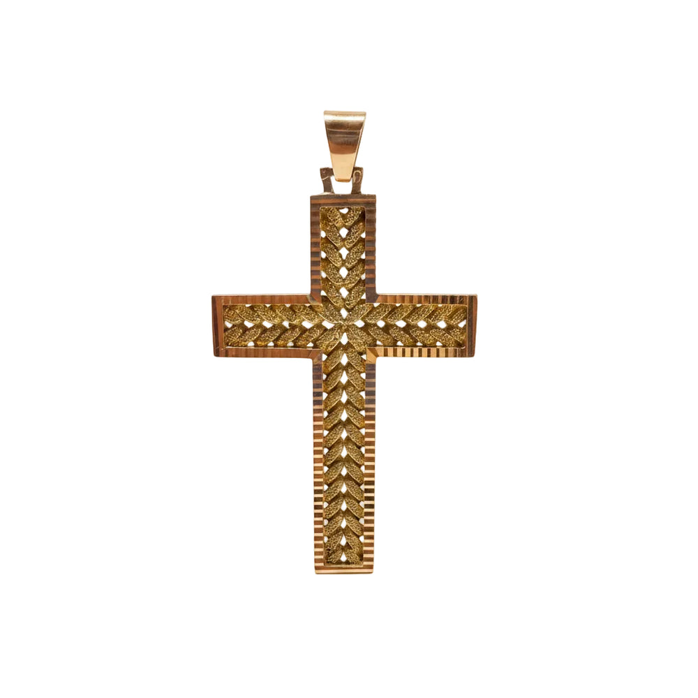 Pendentif Croix en Or Jaune 18k - 6.93 G