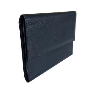 Porte-document Le Tanneur en cuir bleu