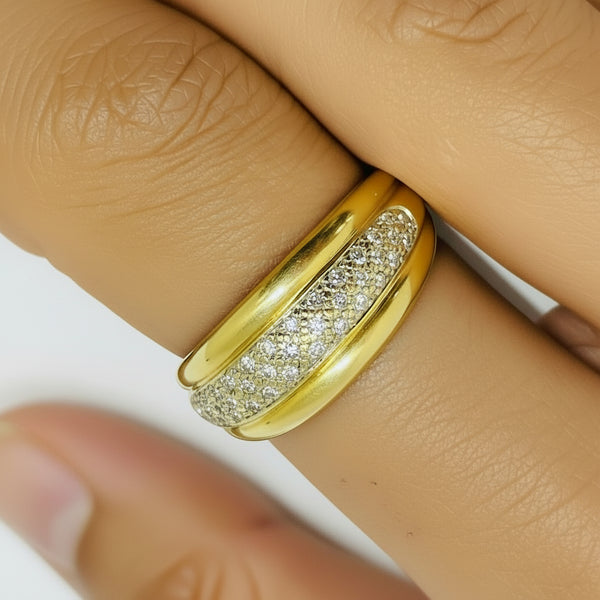 Bague en Or Jaune 18k - 3.40 G