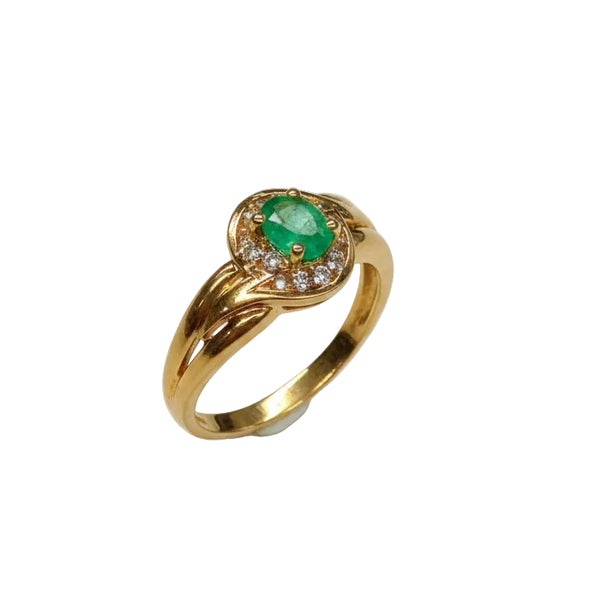 Bague Or Jaune Diamant 18k - 1.87Grs - T53