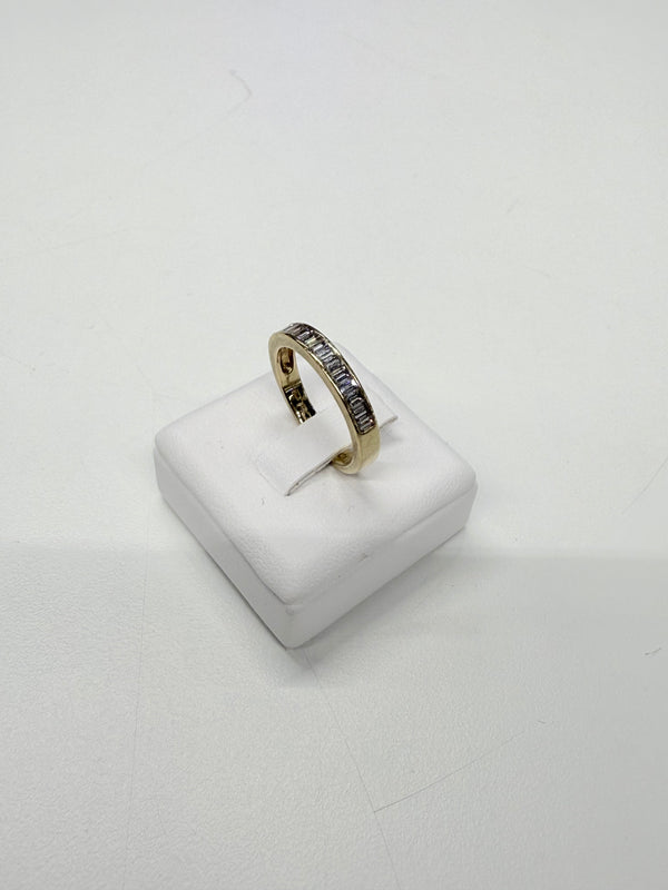 Bague en Or Jaune et Diamants Baguette 0.50 Carats