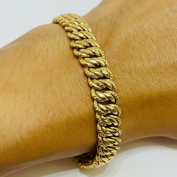 Bracelet en or jaune 18k - 13.30 G