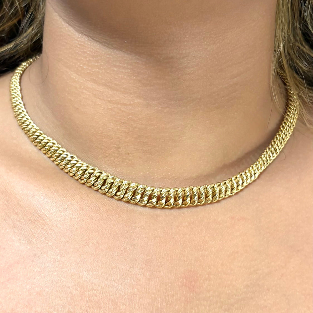 Collier Ras du Cou en Or Jaune 18 Carats