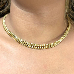Collier Ras du Cou en Or Jaune 18 Carats