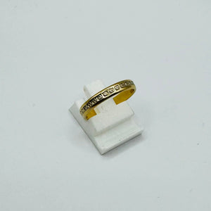 Bague Alliance en Or Jaune 18K - Taille 55