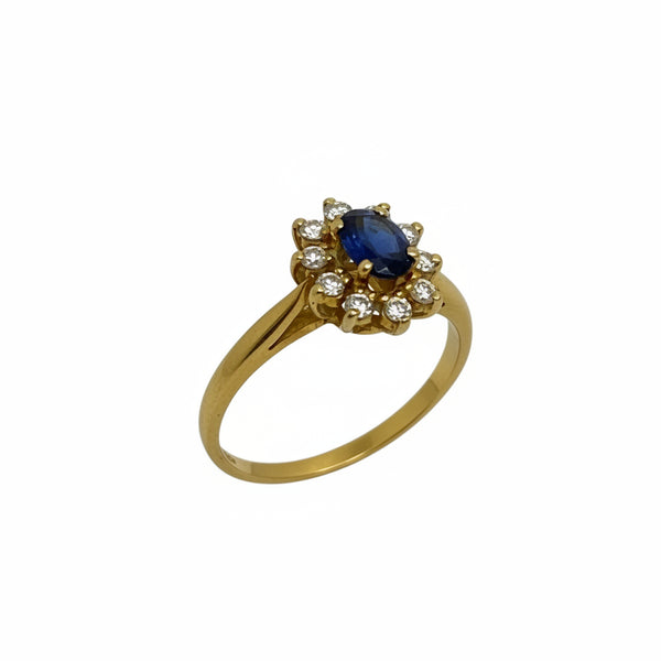 Bague Marguerite Or Jaune 18K - 2.75 G - T 54