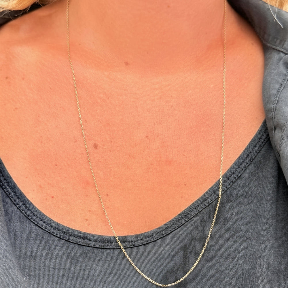 Collier longue chaîne en Or 18K - 3.02g