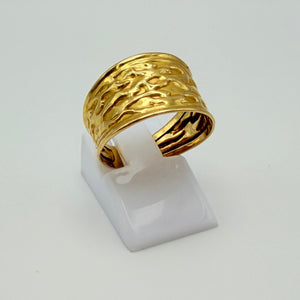 Bague en or jaune 18K - taille 56 - 1.8 G