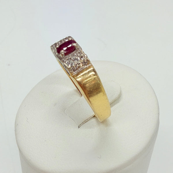 Bague en Or Jaune et Or Blanc 18k